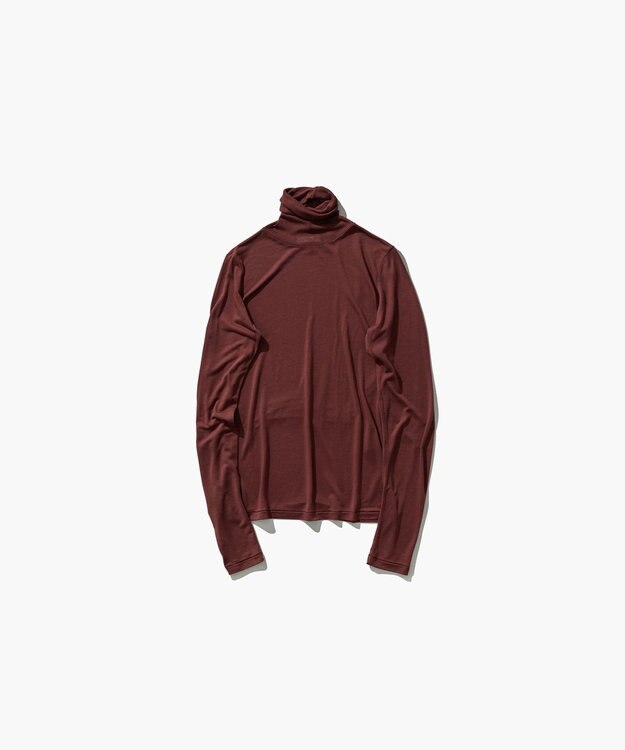 ATON MODAL SILK JERSEY | タートルネックプルオーバー RED