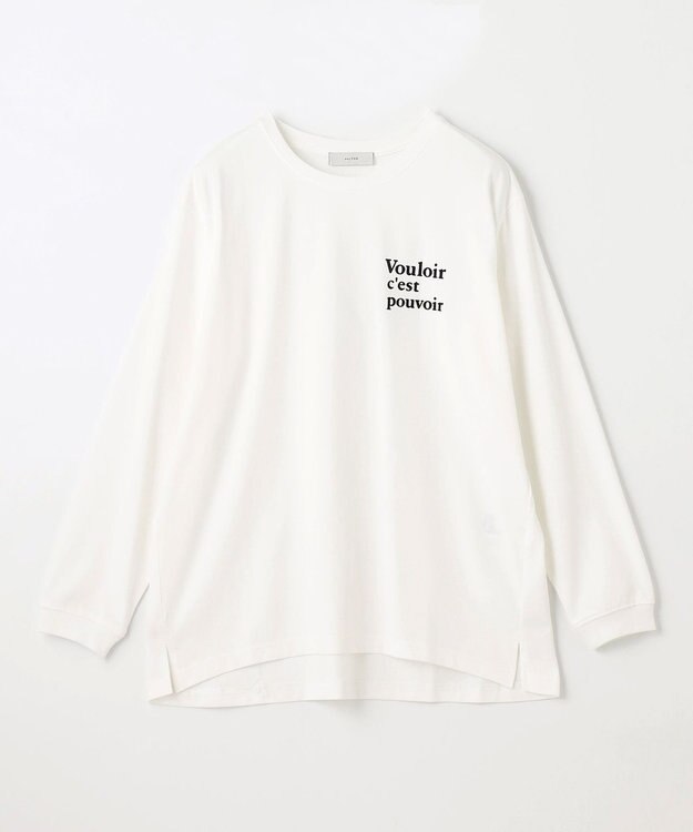 ANY L アソートロゴ長袖Ｔシャツ オフ（胸ロゴ）