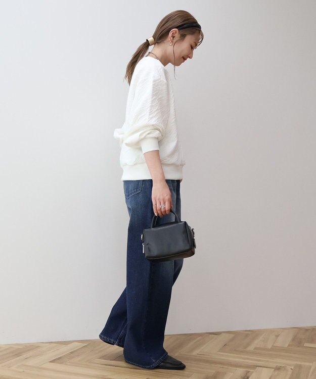 AMERICAN HOLIC ゼブラ柄ジャガードカットプルオーバー Off White