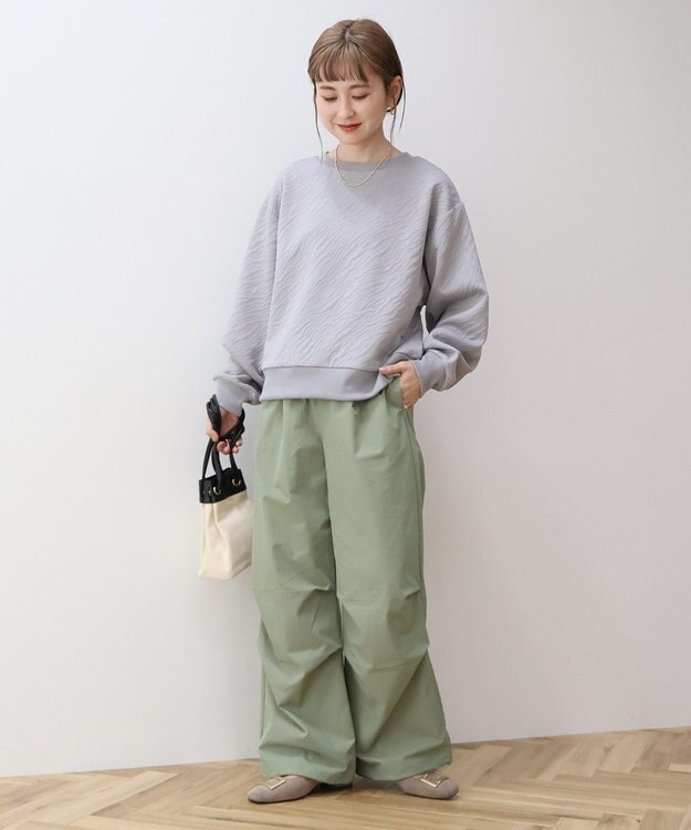 AMERICAN HOLIC ゼブラ柄ジャガードカットプルオーバー Gray