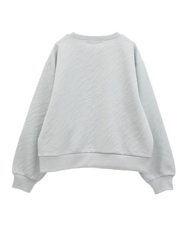 AMERICAN HOLIC ゼブラ柄ジャガードカットプルオーバー Gray