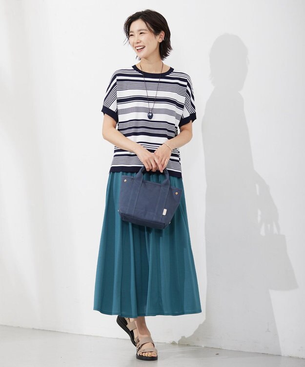 J.PRESS LADIES 【WEB限定】2way 天然石 イヤカフ リング ブラウン系