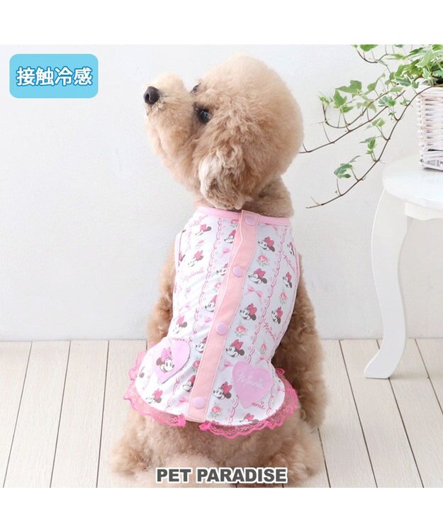 PET PARADISE ディズニー ミニーマウス 接触冷感背中開き タンクトップ 《レース柄》 小型犬