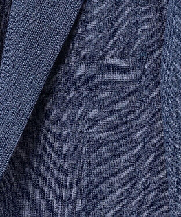 GOTAIRIKU 新クオリティ/KINGサイズ追加【洗える/シワになりにくい】タイワンタフタ  擬麻ジャケット ネイビー系