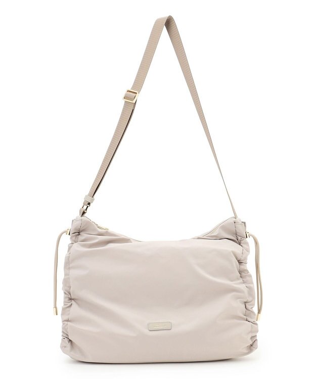 23区 ドロ－ストリング ショルダーバッグ(L) ベージュ系