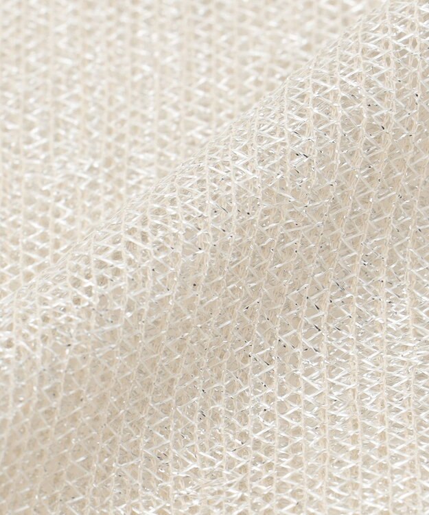 ANY SIS ラメジャカード ショール シャンパン