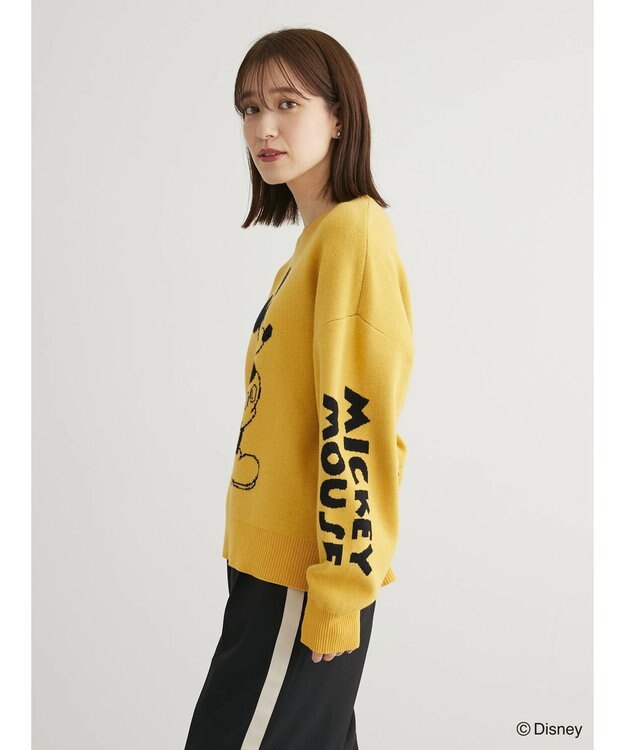 Green Parks Ｄｉｓｎｅｙ／ジャガードニットプルオーバー Yellow