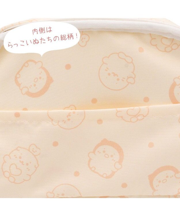 Mother garden しろたん サガラ ポーチ 《お友だち柄》 ベージュ