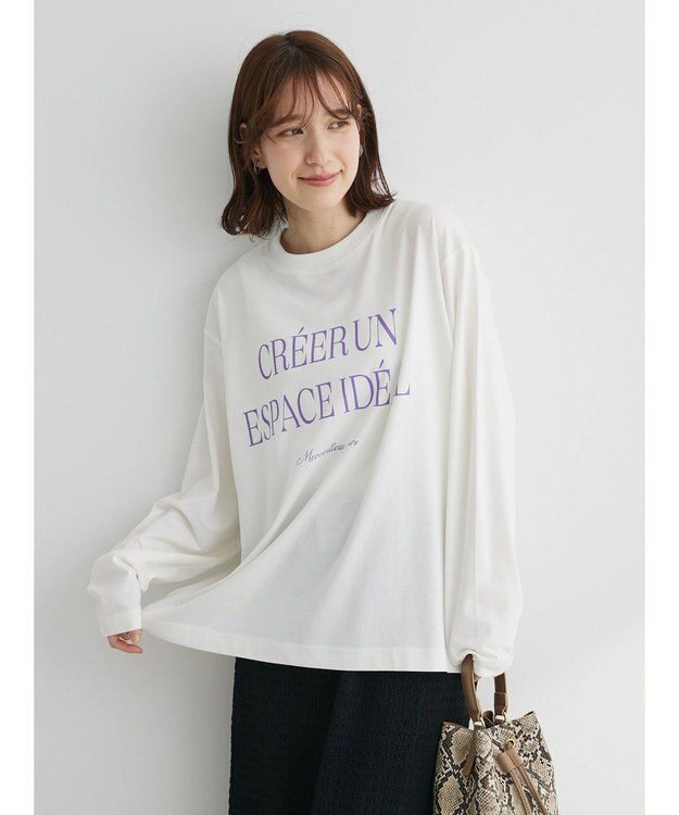 Green Parks オーバーサイズロゴチュニック Off White