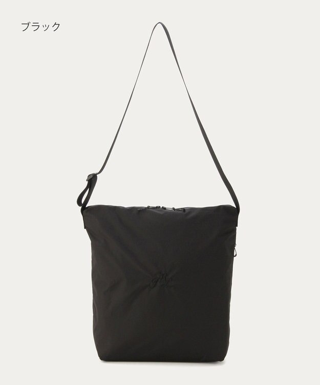 MOONBAT POLO RALPH LAUREN(ポロ ラルフローレン) PRL刺繍 ショルダー レインバッグ  無地 ブラック