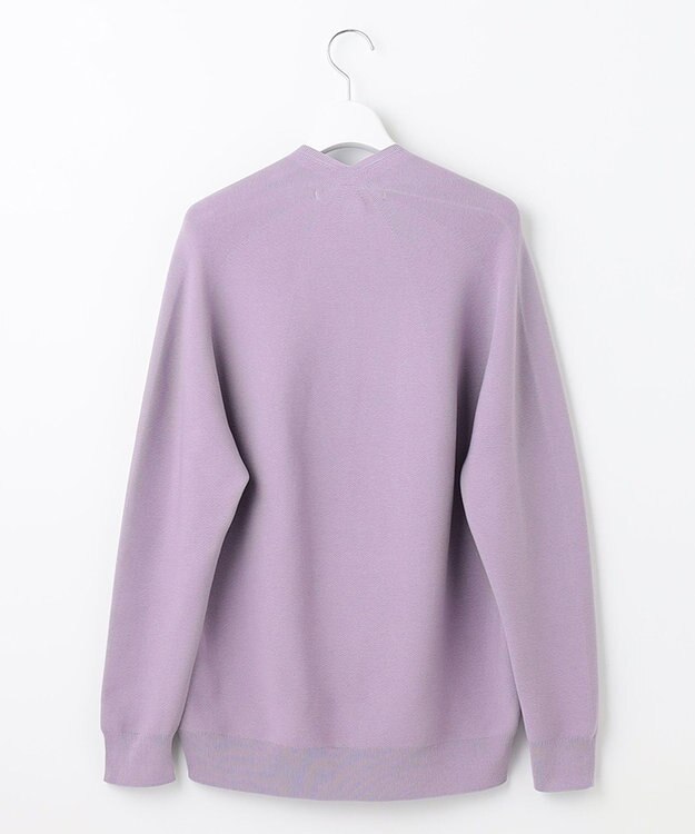 自由区 【洗える】コットンストレッチホールガーメント プルオーバーニット ローズ系