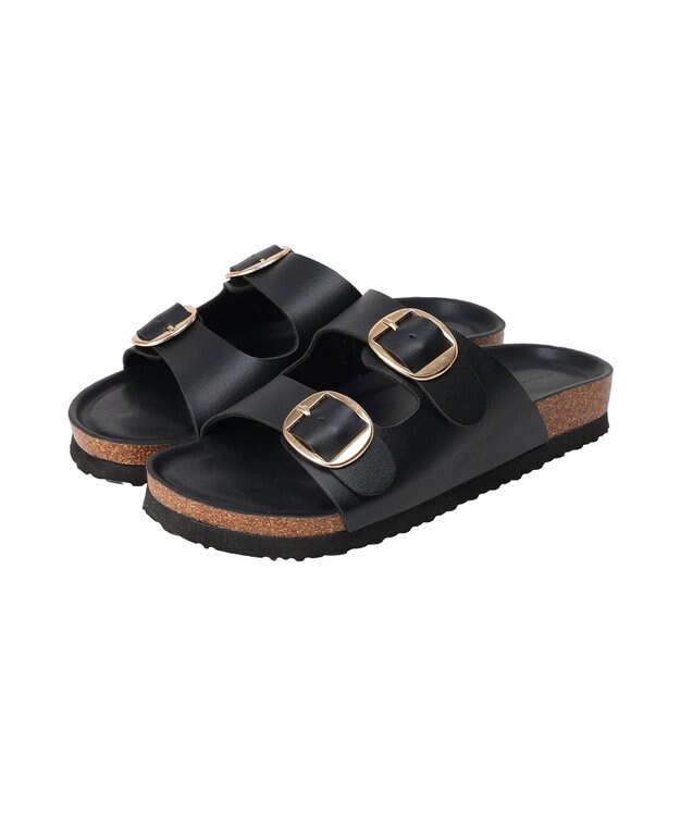 AMERICAN HOLIC フットベットダブルベルトサンダル Black