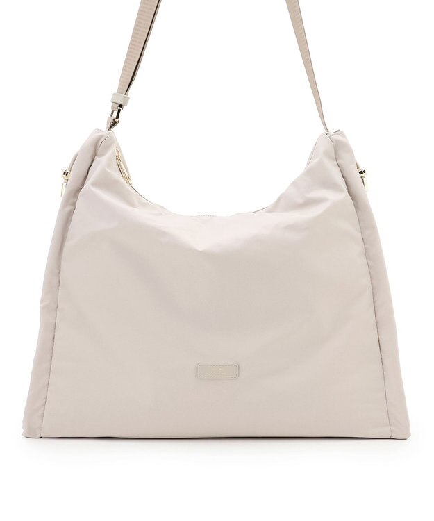 23区 ドロ－ストリング ショルダーバッグ(L) ベージュ系