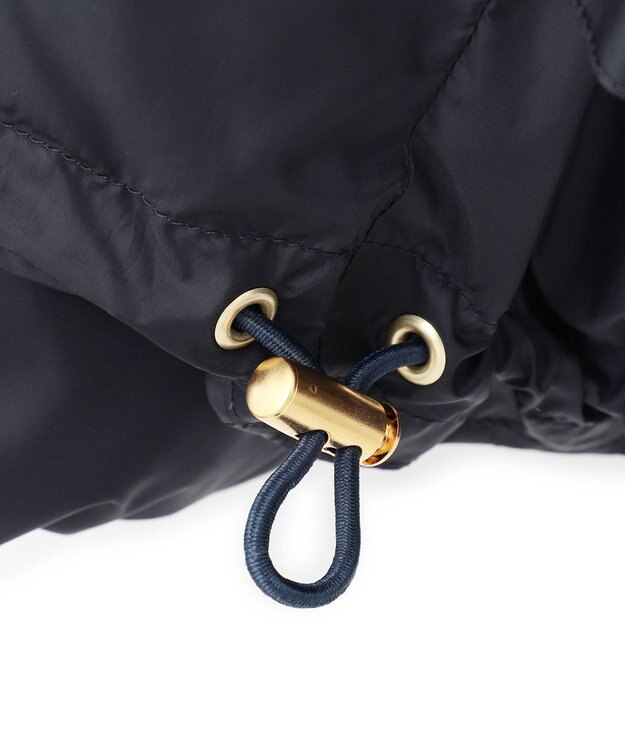 23区 L 【洗える】シレータフタ コンパクト ダウンコート ネイビー系