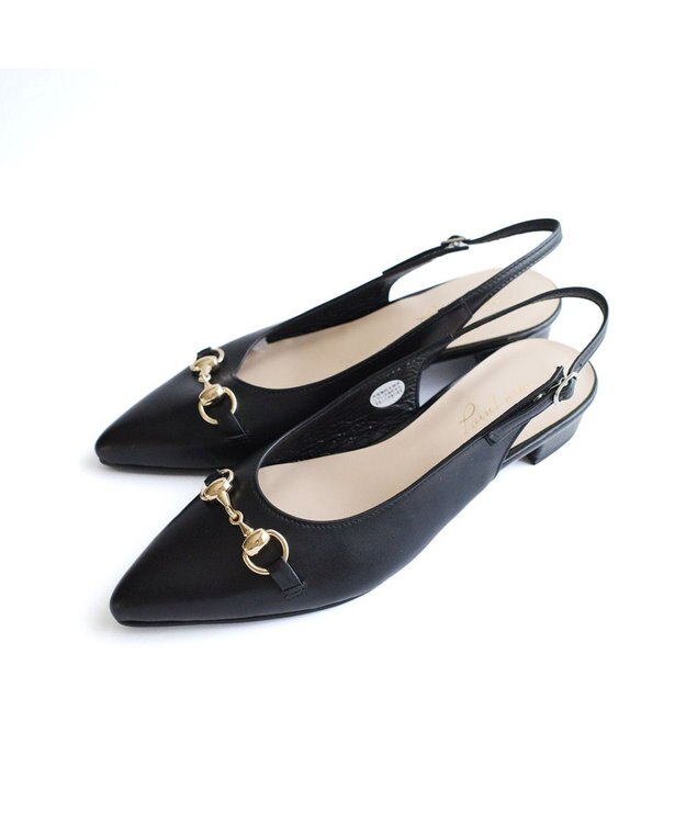 Pointer 日本製 本革ビット付きミュール ブラック