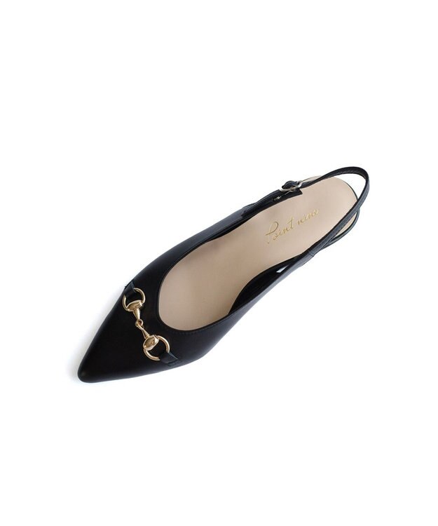 Pointer 日本製 本革ビット付きミュール ブラック