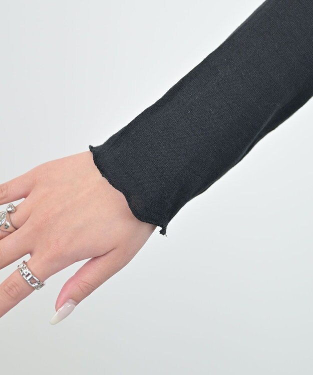 HAAG LONG SLEEVE SHIRT ロングスリーブシャツ ブラック