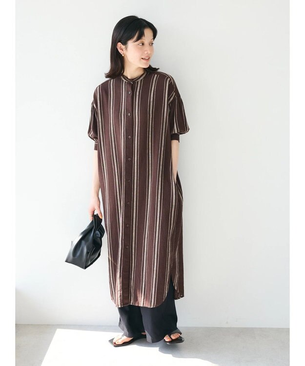 CRAFT STANDARD BOUTIQUE レーヨンワイドパンツ Black