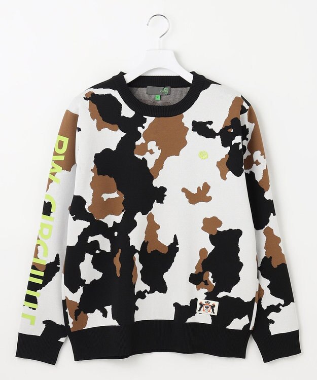 PW CIRCULUS 【MEN】ピント柄ニット カーキ系5