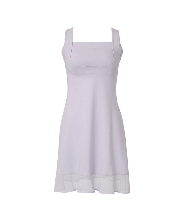 BRADELIS New York 【BRADELIS NewYork peace】綿混楽々dailyバストスリップ23 接触冷感 吸汗速乾 サラッと快適な補正スリップ ラベンダー