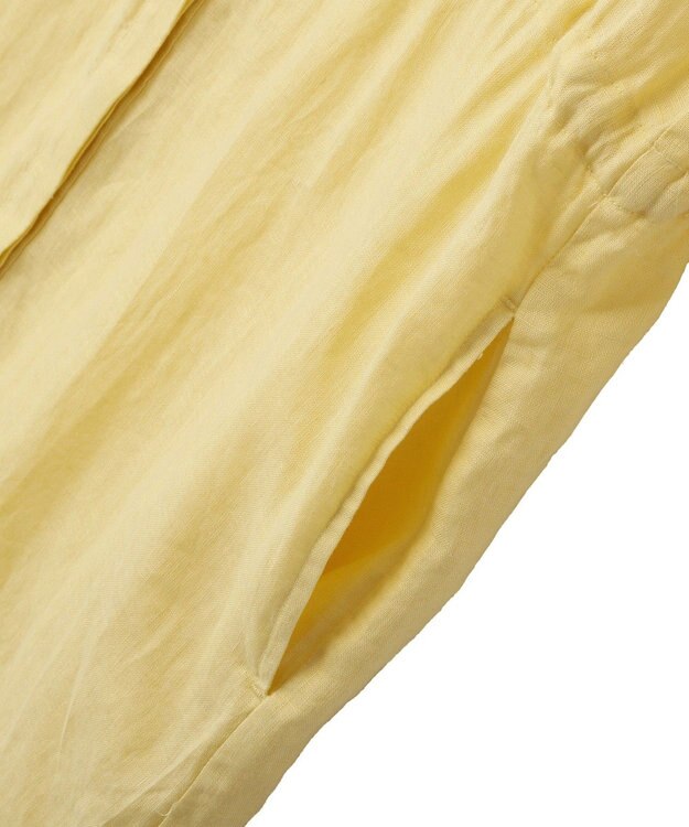 YECCA VECCA フレンチリネンドロストワンピース Yellow