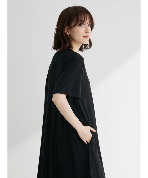 Green Parks Ａラインカットワンピース Black