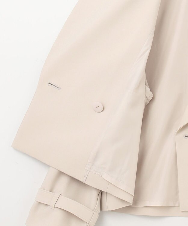 ANY SIS S 【低身長企画】ショートトレンチ コート アイボリー