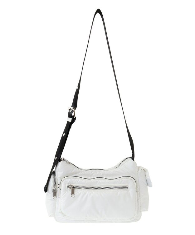 AMERICAN HOLIC マルチポケットショルダーバック Off White