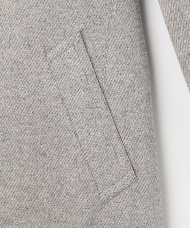JOSEPH ABBOUD 【キングサイズ・JAPAN FABRIC】アンゴラミックスカルゼ コート ライトグレー系