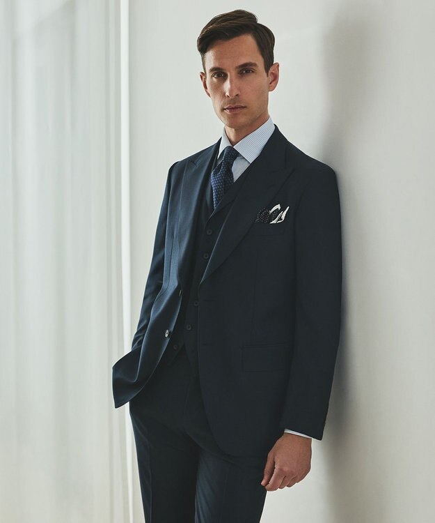 GOTAIRIKU シワになりにくい/通年素材【御幸毛織/みゆきけおり】Superio160 スーツ_ダークグリーン ダークグリーン系8