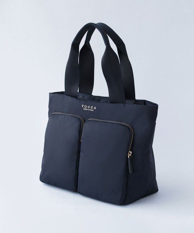 TOCCA 【WEB＆一部店舗限定・A4サイズ対応】VIA METRO NYLON BAG ナイロンバッグ ネイビー系