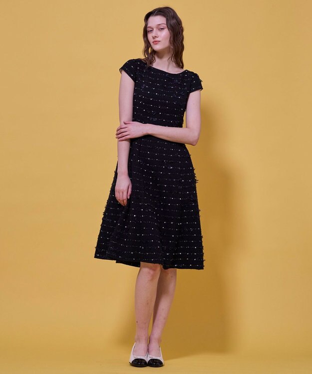 TOCCA FLOWER HIDE AND SEEK ドレス ブラック系