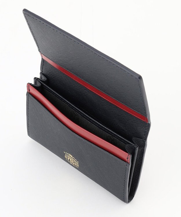 J.PRESS MEN 【MORPHO×J.PRESS】エンブレムボタン 名刺入れ(ササマチＷ) ネイビー系