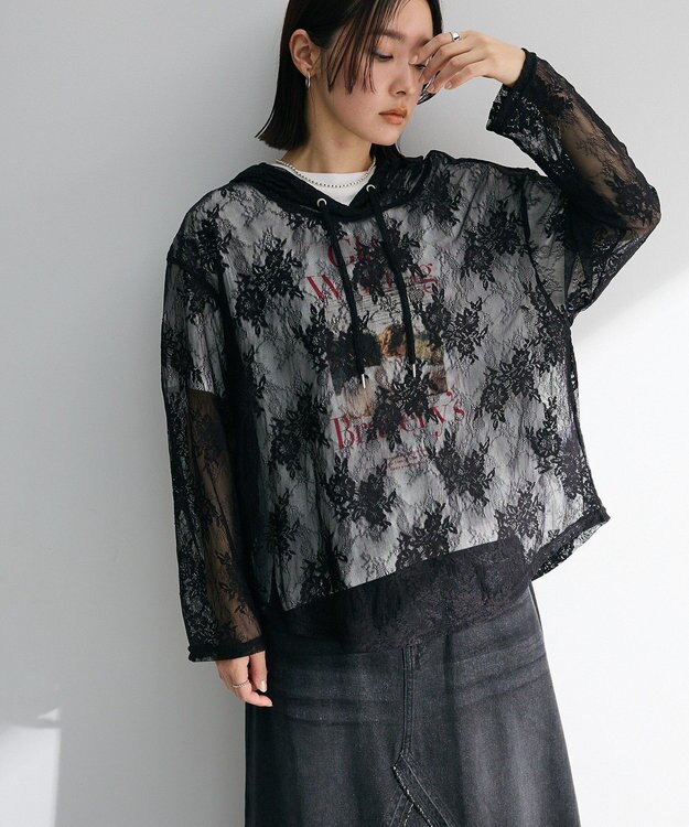 Green Parks ・ＳＵＧＡＲ　ＳＰＯＯＮ　シアーレースフーディー