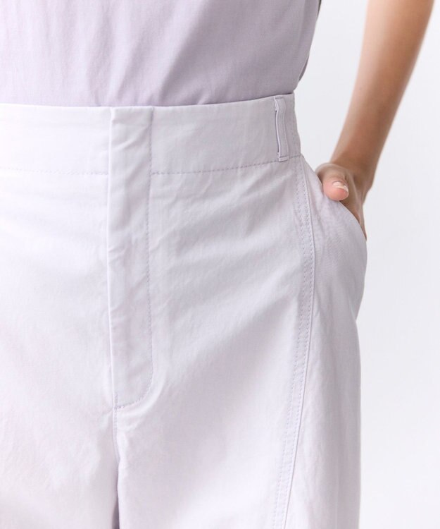 BEIGE， PREHNA / コットンツイル カービーシームワイドパンツ Lilac