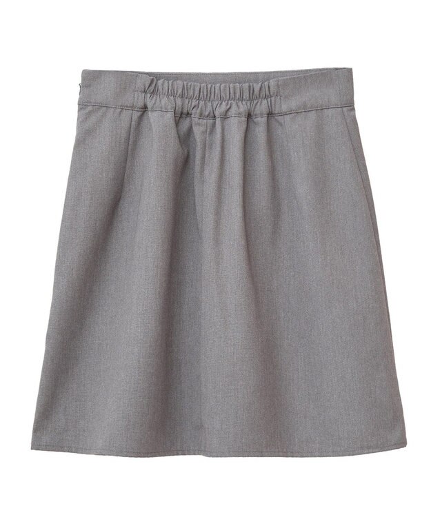 earth music&ecology ＳＥＴ２点プリーツラップスカート＋ミニスカート Gray