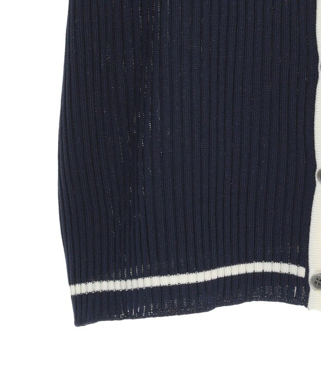 earth music&ecology リブニットカーディガン Navy