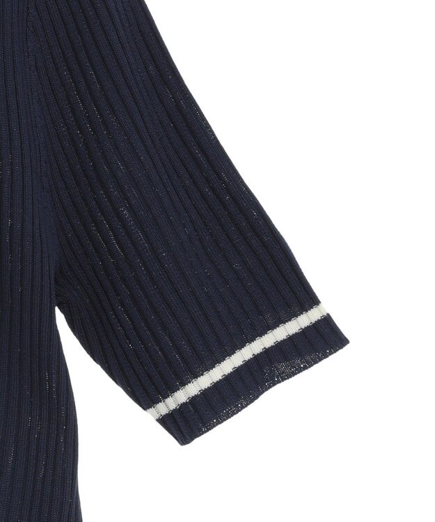 earth music&ecology リブニットカーディガン Navy