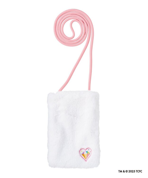 MOONBAT Care Bears(ケアベア) フェイクファーサコッシュ 手洗い可能 バッグ オフホワイト