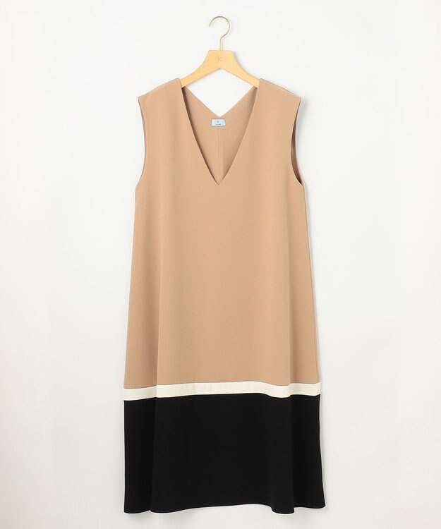 組曲 L 【2SET・WEB限定】バイカラー ジャンスカニットセット ベージュ系