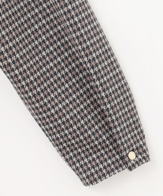 J.PRESS LADIES L ガンクラブチェック ペプラム カットソー ブラウン系3