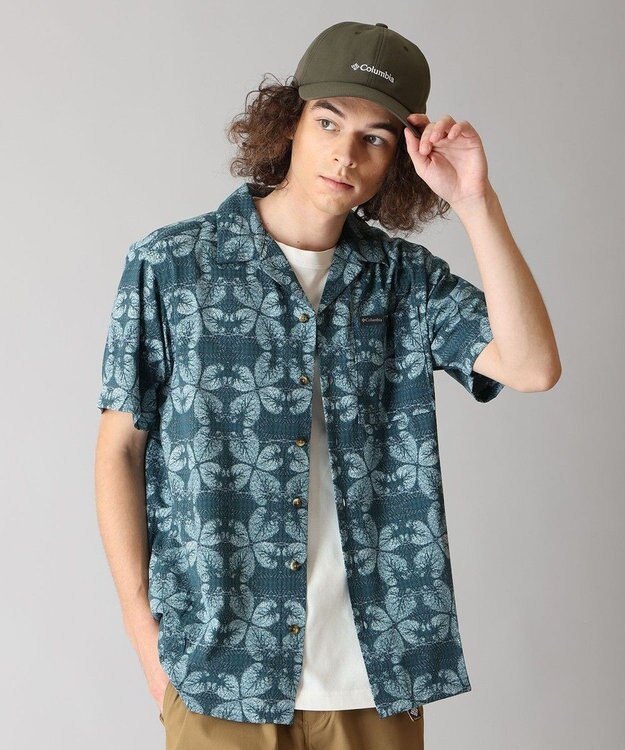 Columbia Columbia/ ユーティライザープリントキャンプシャツ /コロンビア Everblue Floreidoscope