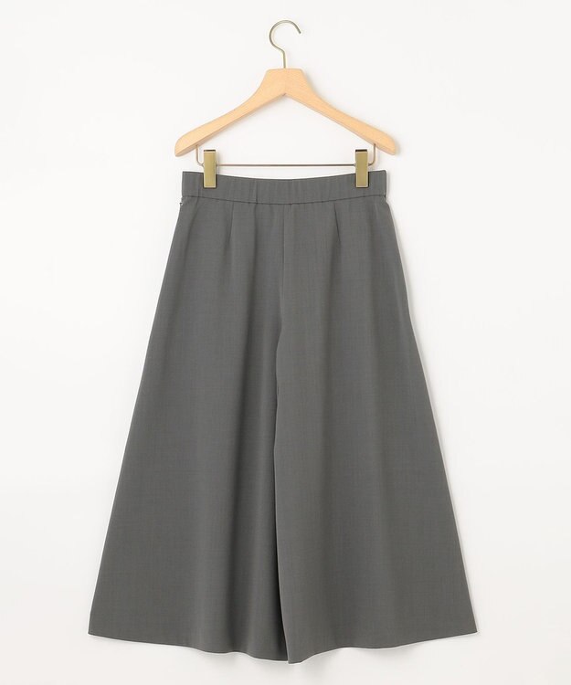 組曲 【洗える】ライトツイルストレッチ パンツ グレー系