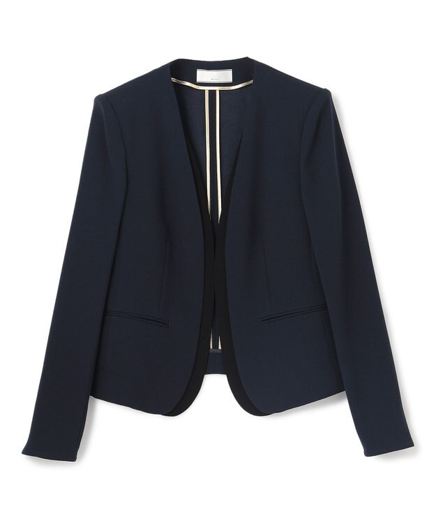 BEIGE， 【セットアップ対応】CINDY / ダブルカラージャケット Navy x Black