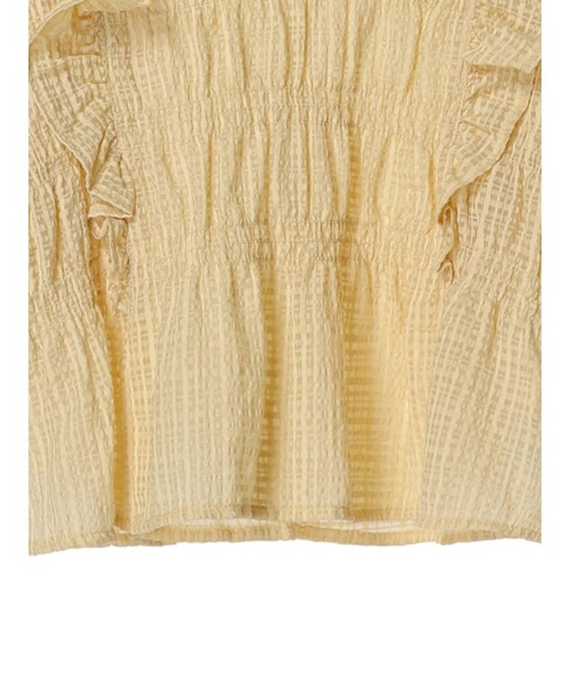 Green Parks ・ＥＬＥＮＣＡＲＥ　ＤＵＥ　シャドーチェックブラウス Yellow