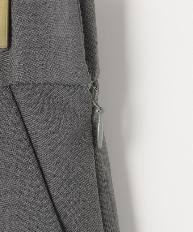 組曲 【洗える】ライトツイルストレッチ パンツ グレー系