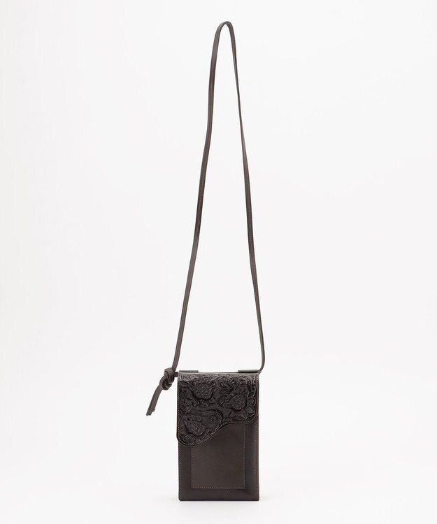 GRACE CONTINENTAL Flap mini Bag ダークブラウン