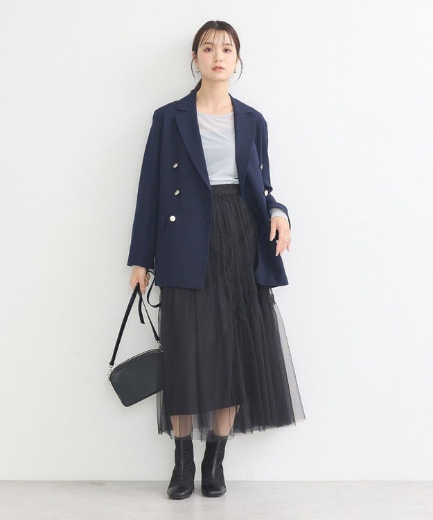 earth music&ecology テーラードジャケット Navy