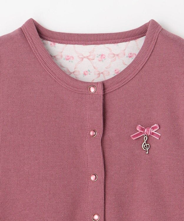 ANY KIDS まいにちスナップカーディガン ピンク