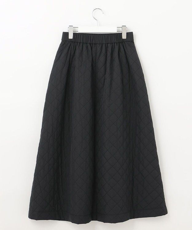 UNFILO キルティング  スカート ブラック系